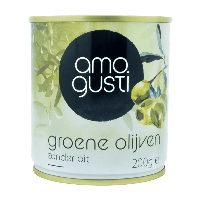 Groene olijven zonder pit