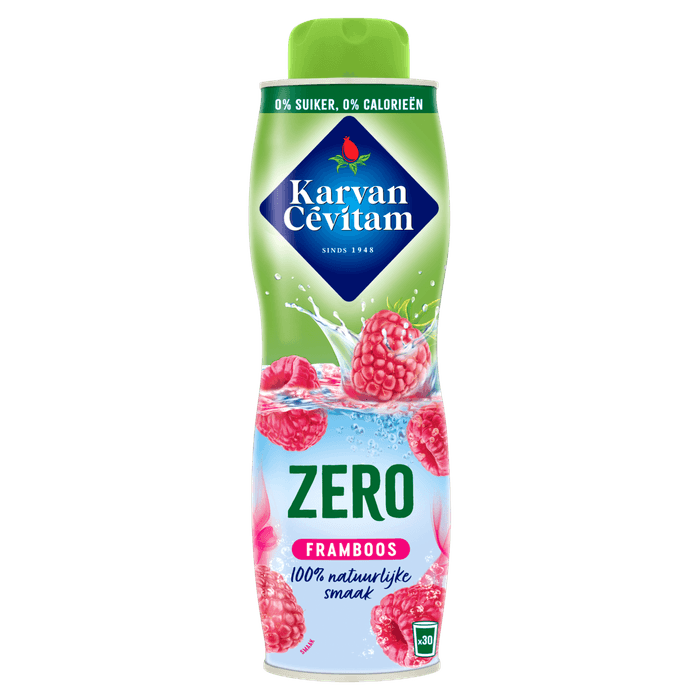 Karvan Cevitam Limonadesiroop framboos 0%