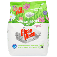 Clean Wash Poeder wasmiddel wit 22 wasbeurten