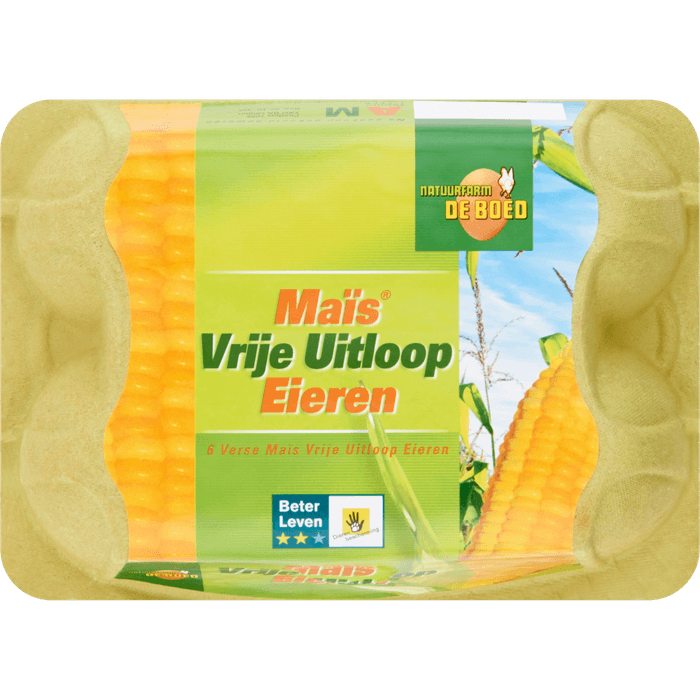 Natuurfarm Mais vrije uitloop eieren M
