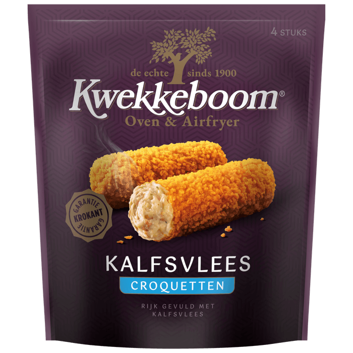 Kwekkeboom Oven kalfsvlees croquetten 4 stuks