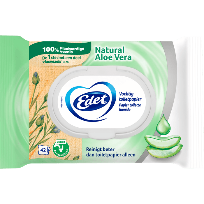 Edet Vochtig toiletpapier aloe vera