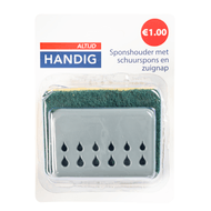 Altijd handig Spons houder met schuurspons