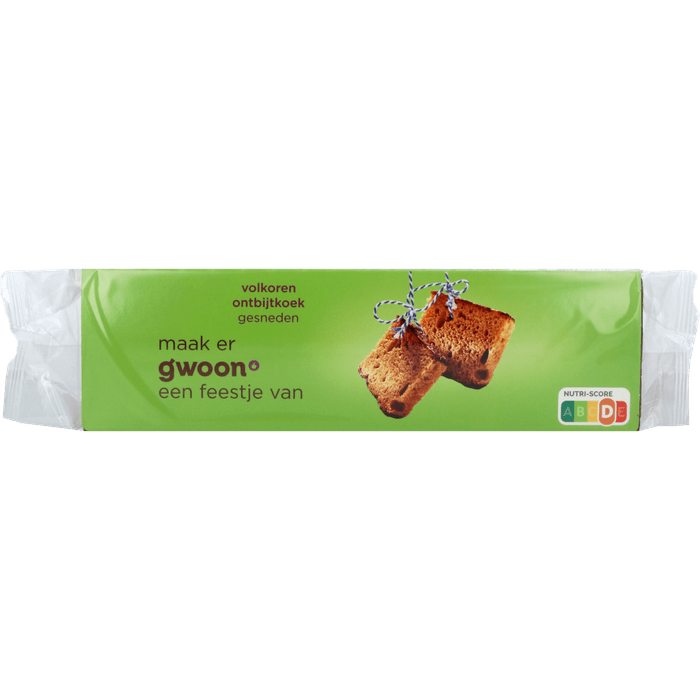 G'woon Ontbijtkoek volkoren gesneden