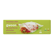 G'woon Hersluitbare zakjes 30x 0.4l en 30x 1.2lt