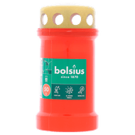 Bolsius Herdenkingslicht met deksel rood