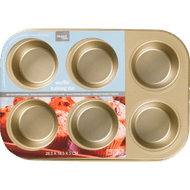 Non food Bakvorm muffins 26x18.5x3cm goud