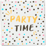 Non food Party time servetten 3 laags