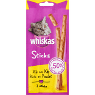 Whiskas Kattensnacks sticks rijk aan kip