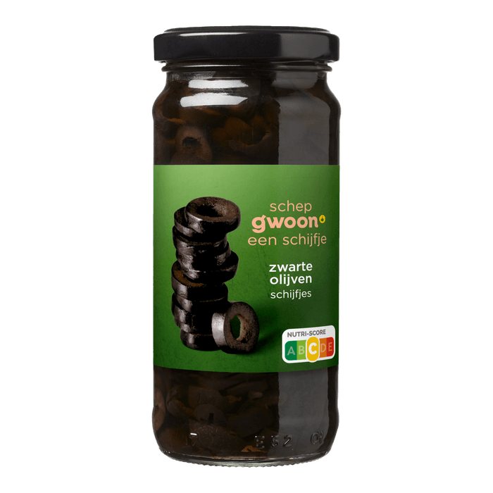 G'woon Zwarte olijven schijfjes