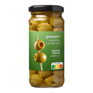 G'woon Olijven groen zonder pit