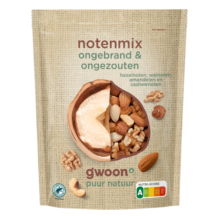 G'woon Notenmelange ongebrand ongezouten