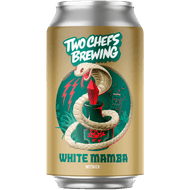 Two chefs brewing White mamba witbier