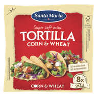 Santa Maria Tortilla corn & wheat small 8 stuks