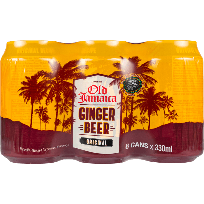 Old Jamaica Ginger beer soda 6x 33cl