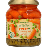 G'woon Doperwten en wortelen extra fijn