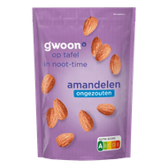 G'woon Amandelen gebrand ongezouten