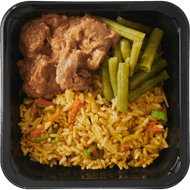 DekaMarkt Nasi met sate en kippendij