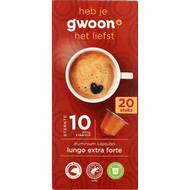 G'woon Koffiecapsules lungo extra forte