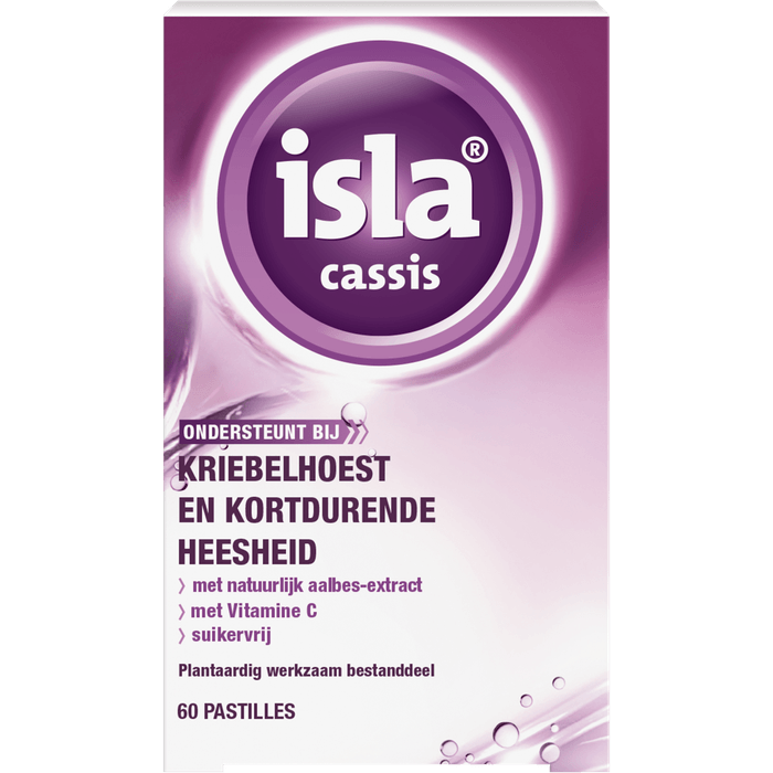 Isla Hoestpastilles cassis 60 stuks