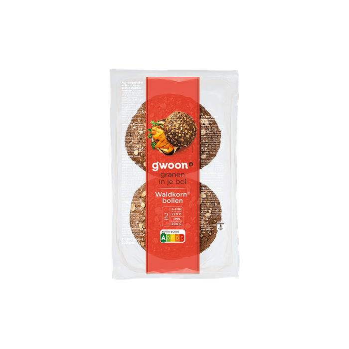 G'woon Waldkornbollen 2 stuks