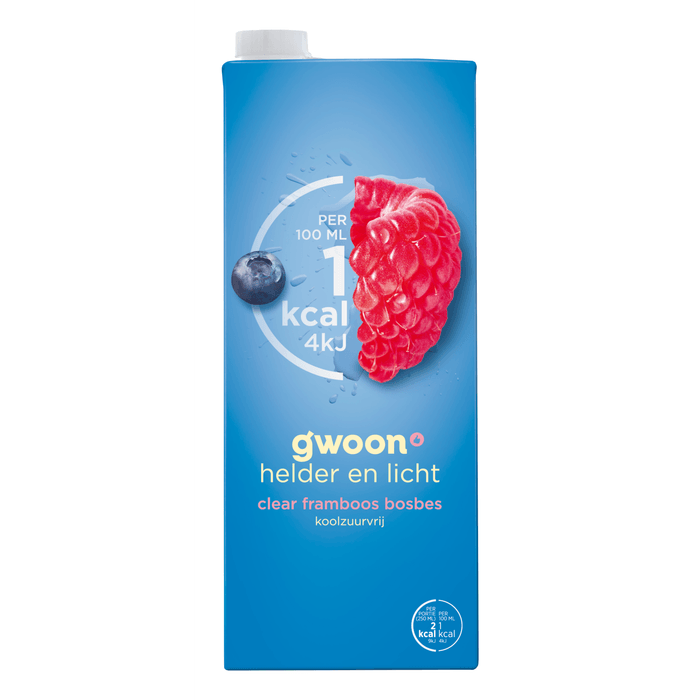 G'woon Clear framboos-bosbes
