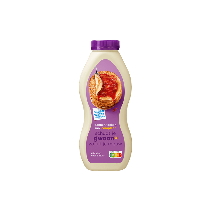 G'woon Pannenkoekenmix shaker compleet
