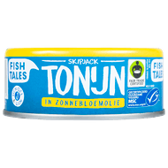 Fish Tales Skipjack tonijn in zonnebloemolie