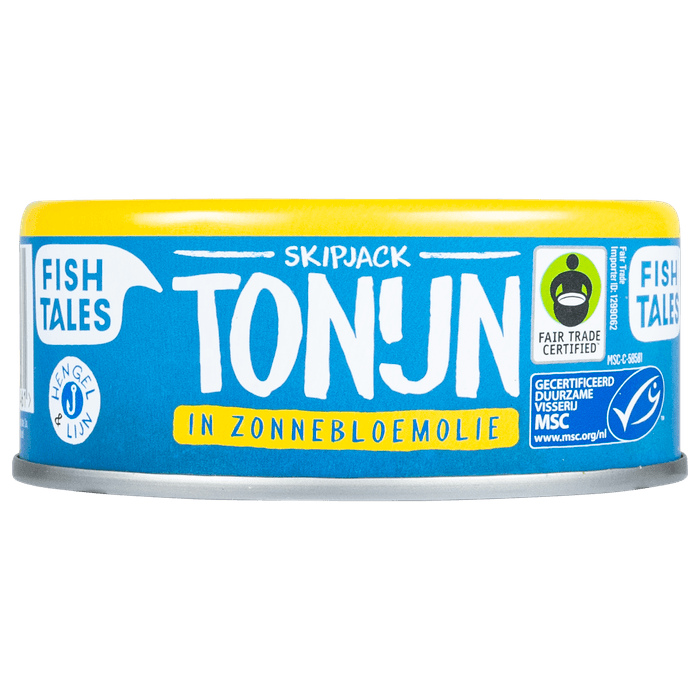 Fish Tales Skipjack tonijn in zonnebloemolie