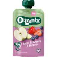 Organix Knijpzakje strawberry-blueberry +6 mnd