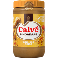 Calvé pindakaas met stukjes pinda