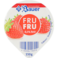 Bauer Fru fru yoghurt mager aardbei