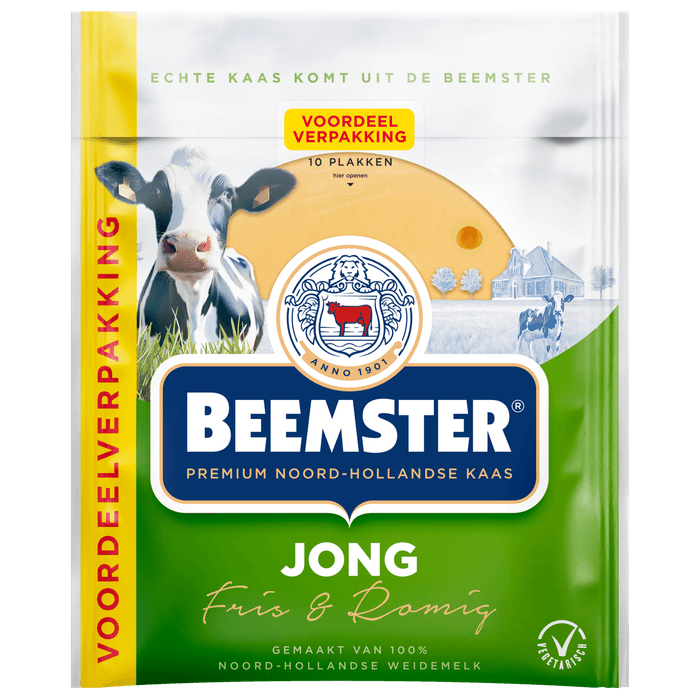 Beemster Kaas jong 48+ plakken voordeelpak