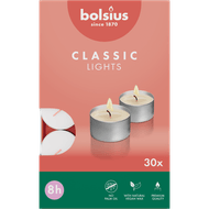 Bolsius Theelichten wit 8 uur