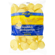 Poldergoud Geschilde aardappeltjes kruimig ongekookt