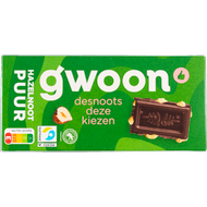 G'woon Chocoladereep puur hazelnoot