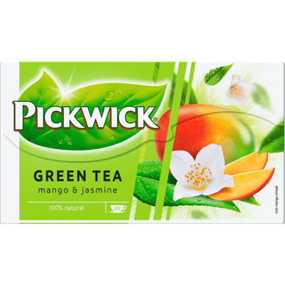 Pickwick Groene thee mango & jasmine 20 zk.