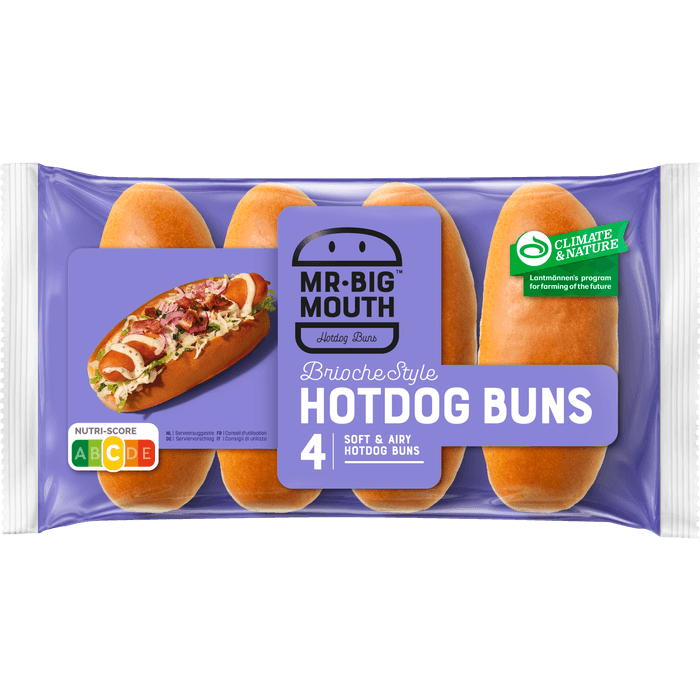 Mr. Big Mouth Hotdog buns