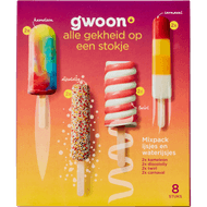 G'woon Ijsjes en waterijsjes mixpack 8 stuks
