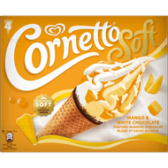 Ola Cornetto soft mango & white choc 4 st.