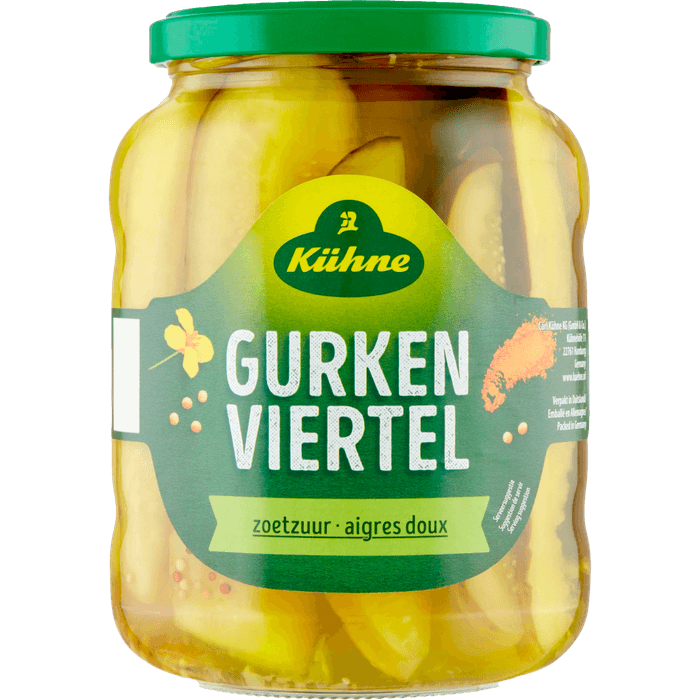 Kühne Gurkenviertel zoetzuur