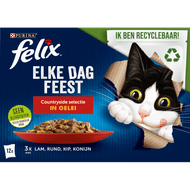 Felix Kattenvoer elke dag feest countryside in gelei 12 x 85gr