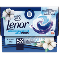 Lenor Vloeibaar wasmiddel all-in1 pods katoen fris