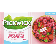 Pickwick Fruit infusion raspberry & strawberry 20 zakjes