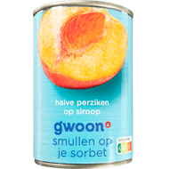 G'woon Halve perziken op lichte siroop