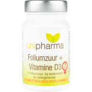 Unipharma Foliumzuur 400mcg