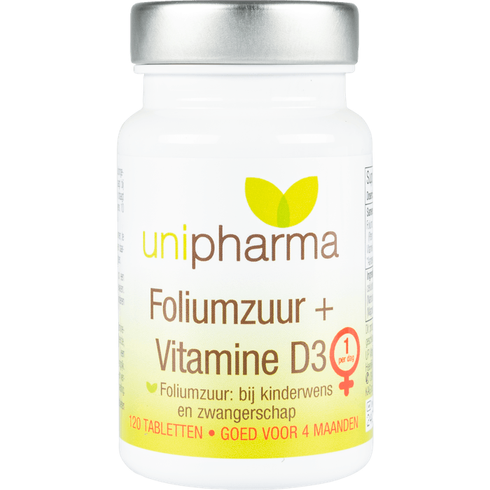 Unipharma Foliumzuur 400mcg