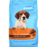 G'woon Hondenvoer adult lam-rijst