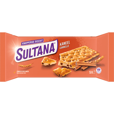 Sultana Knappers kaneel 5x 3st.
