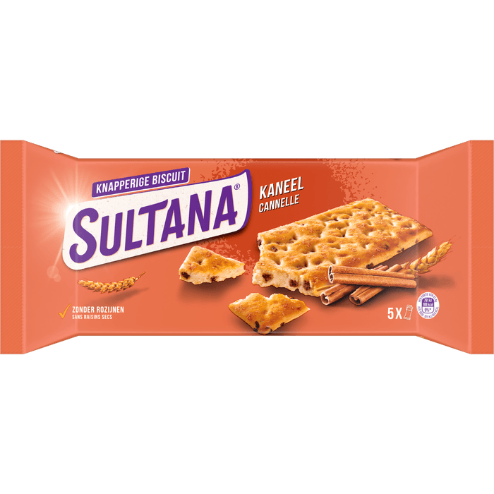 Sultana Knappers kaneel 5x 3st.